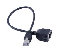 JUZ rallonge réseau Câble d'extension de réseau Ethernet LAN à montage sur panneau à vis RJ45 mâle de 30 cm à femelle 7544796206930