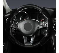 JUZELY Couvre Volant Voiture pour Porsche Cayenne 2018-2021 2022 2023, Hiver Protection Volant Voiture Chaud Court en Peluche Protege Volant Voiture Antidérapant Caches De Volant,C