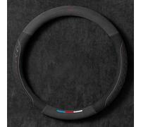 JUZELY Couvre Volant Voiture pour Renault Vel Satis VelSatis Wind, Housse Volant Voiture en Cuir Microfibre Antidérapant Respirant Souple Durable Protege Volant Voiture Accessoire,O/A-38cm