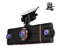 JUZELY Dashcam Voiture pour Mazda 2 3 5 6 BT50 CX5 CX7 MX5 M3 M6 Axela, Système 360° avec 4 Caméras Grand Angle, Vision Nocturne, Application Smartphone