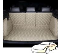 JUZELY Tapis Coffre Voiture pour Mercedes Benz GLK 2008-2024, Durables Voiture Cuir Tapis De Coffre Entièrement Entouré Personnalisation Protection IntéRieurs Accessoires,Beigestyle