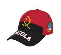 JUZGTSIT Casquette de baseball avec drapeau de l'Angola - Imprimé complet - Pour homme et adulte - Casquette de supporter du patriotisme - Noir, multicolore, Taille unique