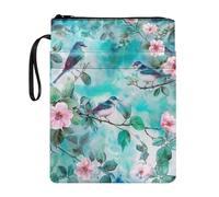 JUZGTSIT Housse de livre en forme de colibri - Sac de rangement multifonction pour enfants et adolescents - Avec fermeture éclair
