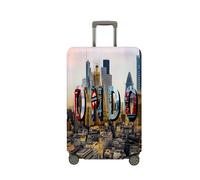 JUZGTSIT Housse de protection élastique pour valise de style britannique (XL (73,7 à 81,3 cm), Londres 2, City, S, Classique