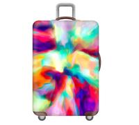 JUZGTSIT Housse de protection élastique pour valise, moderne (S (45,7 à 50,8 cm), noir), Aquarelle., M, Classique