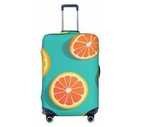 JUZGTSIT Housse de protection élastique pour valises de 45,7 à 81,3 cm Motif fraises et marguerites, Tranches d'agrumes Pamplemousse, M, Classique