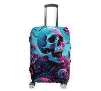 JUZGTSIT Housse de protection élastique pour valises de 45,7 à 81,3 cm - Motif tête de mort - Pour bagage à main - Approuvé par la TSA, Style :, M, Classique