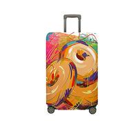 JUZGTSIT Housse de protection élastique pour valises Motif donut Blanc Taille M (55,9 à 63,5 cm), Aquarelle., S, Classique