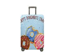 JUZGTSIT Housse de protection élastique pour valises Motif donut Blanc Taille M (55,9 à 63,5 cm), bleu, XL, Classique