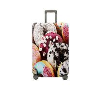 JUZGTSIT Housse de protection élastique pour valises Motif donut Blanc Taille M (55,9 à 63,5 cm), Marshmallow, M, Classique