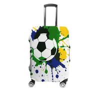 JUZGTSIT Housse de protection élastique pour valises Motif football Taille XL (76,2 à 81,3 cm), Football 2, Aquarelle., L, Classique