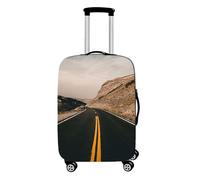 JUZGTSIT Housse de protection élastique pour valises Motif paysage marin Taille S (45,7 à 50,8 cm), cocotier 3, Route, L, Classique