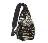 JUZGTSIT Sac à dos unisexe avec cadenas en forme de cœur et occultisme - Sac à dos à bandoulière - Sac à dos pour homme et femme