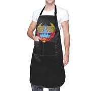 JUZGTSIT Tablier unisexe humoristique du Kampuchea démocratique imperméable cadeau amis tablier pour chef maison cuisine peinture jardinage barbecue