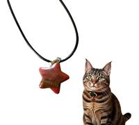 JUZI Brilliance Pendentif étoile en pierre naturelle, bijou pour animal de compagnie - Veinure unique comme votre animal de compagnie | Bijoux légers | Accessoires de collier adaptés aux animaux de