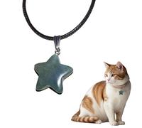 JUZI Brilliance Pendentif étoile en pierre naturelle, bijou pour animal de compagnie - Veinure unique comme votre animal de compagnie | Bijoux légers | Accessoires de collier adaptés aux animaux de