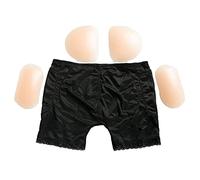 JuZi Store Culotte Fausses Push up Fesses Silicone Rembourré Butt Lifter Lifter Curve Amélioration pour Femmes, Shorts Collant Gainant Haute Elastique Slimming Seamless Shapewear