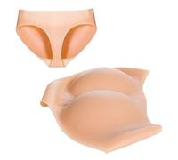 JuZi Store Faux Cul en Silicone Plaquettes Hanches, Culotte Push Up Fesse Invisible Femme Remonte Fesse Rembourrée et Hanche Gainant Gaine Lingerie Sculptante Panty (Color : Natural, Taille : A~500g)