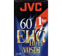 JVC Cassette VHS-C 60 minutes EHG Blister de 2