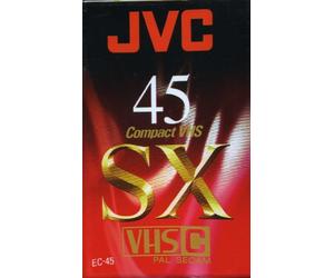 JVC Cassette VHS-C Série SX 45 mn