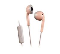 JVC, Ecouteurs Boutons filaires colorés avec télécommande, HA-F19M-PT-E (Rose)