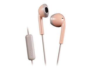 JVC, Ecouteurs Boutons filaires colorés avec télécommande, HA-F19M-PT-E (Rose)