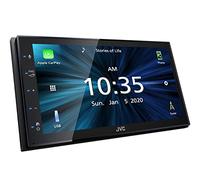 JVC Écran Tactile Radio pour Voiture - Récepteur multimédia avec Bluetooth, USB et Mains Libres, de 6,8 Pouces et 4 x 50 W, Compatible avec Apple CarPlay et Android Auto - Autoradio KW-M560BT