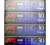 JVC EHG (Extra de haute qualité Compact) 30 VHS C Lot de 4