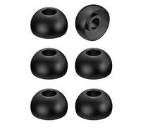 JVC Embouts de Remplacement en Silicone, Lot de (6) Embouts, Convient à de Nombreux modèles JVC (Grand) - EP-FX2L-B (Noir)