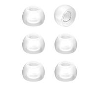 JVC Embouts de Remplacement en Silicone, Lot de (6) Embouts, Convient à de Nombreux modèles (Moyen) - EP-FX2M-Z(Transparent)