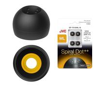 JVC EPFX10 Lot de 4 Embouts pour Oreillettes en Spirale Taille S à L Compatible avec de Nombreux modèles JVC (M/L)