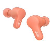 JVC Gumy True Wireless, Écouteurs en élastomère Doux et Lisses, Plusieurs Modes sonores, Bluetooth 5.3, Autonomie de Batterie 24H, IPX4 Imperméable à la Pluie, HA-Z77T-P (Rose Pêche)