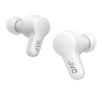 JVC Gumy True Wireless, Écouteurs en élastomère Doux et Lisses, Plusieurs Modes sonores, Bluetooth 5.3, Autonomie de Batterie 24H, IPX4 Imperméable à la Pluie, HA-Z77T-W (Blanc Coco)