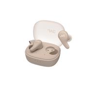 JVC HA-A23T-T Écouteurs True Wireless Gumy Premium avec Annulation du Bruit, Bluetooth 5.4, Mode sonore ambiant, 26 Heures d'autonomie et étui de Charge translucide, USB-C, Marron