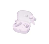 JVC HA-A23T-V - Écouteurs True Wireless Gumy Premium avec Annulation du Bruit, Bluetooth 5.4, Mode sonore ambiant, 26 Heures d'autonomie et étui de Charge translucide, USB-C, Violet