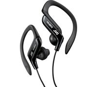 JVC HA-EB75-BN-U Ecouteurs sport avec clip réglable, assise sûre en 5 positions, résistants aux éclaboussures, son de basse puissant, câble en L de 1,2 m compatible avec les smartphones