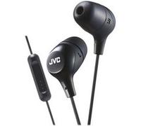 JVC HA-FX38M-E Écouteurs Intra-Auriculaires "Marshmallow" avec Télécommande et Micro - Noir