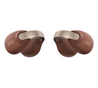 JVC nearphones Style Clip d'oreille Ecouteurs sans Fils avec Boucle Brillante, Confortables, Bluetooth 5.3, Connexion multipoints, autonomie 24H, Application dédiée- HA-NP1T-T (Marron)