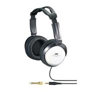 JVC HA-RX500 Casque Hi-Fi Aimant Néodyme 40 mm hautes performances Système « Direct Sound Delivery » pour un son puissant Adaptateur doré 6,3 mm Noir/Blanc