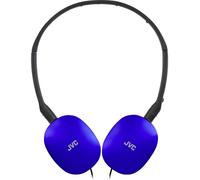 JVC HA-S160M-AU Micro-casque supra-auriculaire filaire Stereo bleu pliable, micro-casque Hi-Fi