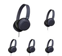 JVC HA-S31M Casque et Micro Binaural Bandeau Bleu - Casques et micros (avec Fil, Bandeau, Binaural, Supra-aural, 10-26000 Hz, Bleu) (Lot de 5)