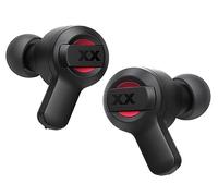 JVC HA-XC62T XX True Écouteurs Casque Audio sans fil, 24 heures de lecture, résistants à l'eau, à la poussière et aux chocs, noir et rouge