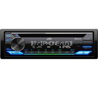 JVC KD-T922BT Autoradio avec CD, MP3/WMA/WAV/FLAC par USB, tuner FM/AM, rétroéclairage couleur en option, AUX, USB, Bluetooth, 4x50W, RDS, Bass Boost, sortie ligne