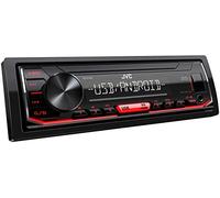JVC KD-X162 Autoradio USB avec RDS (tuner haute performance, MP3, WMA, FLAC, entrée AUX, contrôle Android Music Control, Bass Boost, 4 x 50 W, rouge)