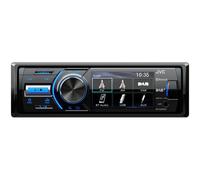 JVC KD-X561DBT, noir, bleu, 1 DIN, 180 W, 16 W, AAC,FLAC,MP3,WMA, BMP,JPEG,PNG