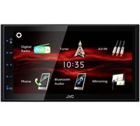 JVC Ampli-tuner multimédia 2 DIN KWM180DBT – Bluetooth mains libres, Tuner DAB+, connexion caméra
