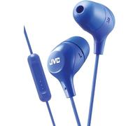 JVC MARSHMALLOW Wired Earbud - One Button Remote & MIC Blue hafx38ma - Écouteurs (Binaural, écouteur, Bleu, avec fil, multi-key, 200 mW)