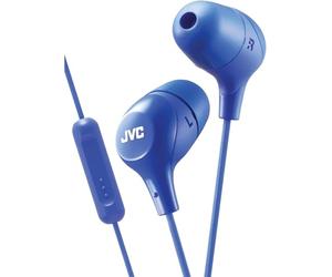 JVC MARSHMALLOW Wired Earbud - One Button Remote & MIC Blue hafx38ma - Écouteurs (Binaural, écouteur, Bleu, avec fil, multi-key, 200 mW)