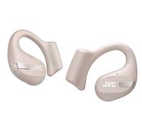 JVC Nearphones HA-NP50T-C, True Wireless, Design Oreilles Libres, Ecoutez de la Musique sans Vous Couper du Monde, Légers, ANC pour Les appels, IPX4, 38 h d'autonomie, BT 5.3, Beige Sable