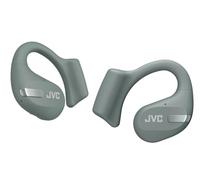 JVC Nearphones HA-NP50T-G True Wireless, Design Oreilles Libres, Ecoutez de la Musique sans Vous Couper du Monde, Légers, ANC pour Les appels, IPX4, 38 h d'autonomie, BT 5.3, Vert Sauge